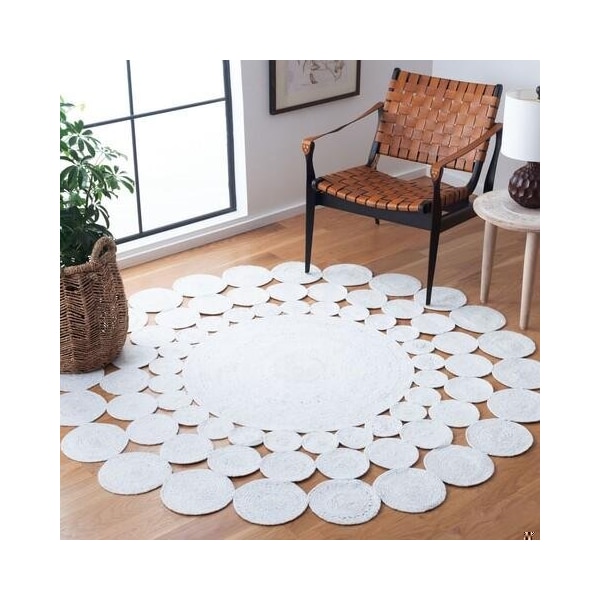 Safavieh 6 x 6 ft. Cape Cod Round Area Rug, Ivory - CAP226A-6R