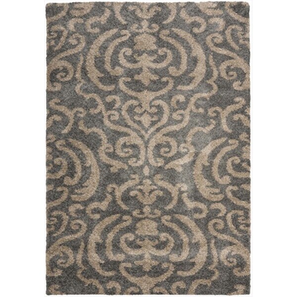 Safavieh 2 ft. 3 in. x 9 ft. Runner Grey and Beige Florida Shag Rug - SG462-8013-29