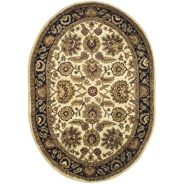 Safavieh 3 Ft. x 5 Ft. Small Rectangle- Traditional Classic Ivory And Navy Hand Tufted Rug - CL359E-3
