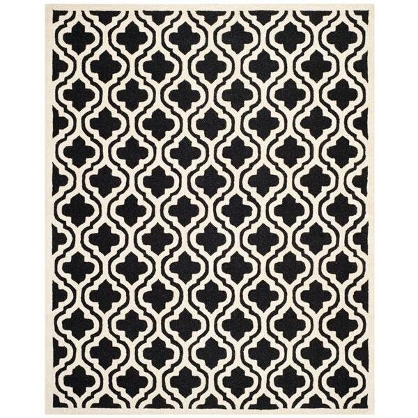 Safavieh Cambridge Runner Rug, Black and Ivory - 2 ft. - 6 in. x 8 ft. - CAM132E-28