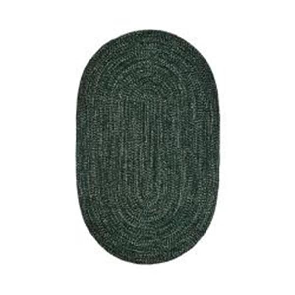 Work-Of-Art 30 x 50 in. Chenille Reversible Rug - Emerald & Diluth Tweed - WO2635556
