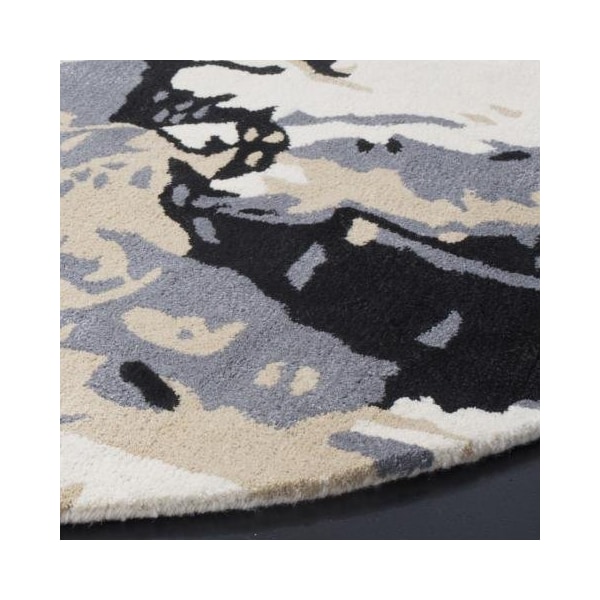 Safavieh Bella Hand Tufted Rectangle Rug, Ivory and Grey - 3 x 5 ft. - BEL117A-3