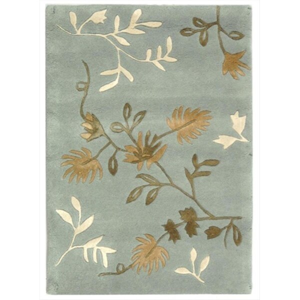 Safavieh 2 ft. 6 in. x 14 ft. Runner Contemporary Soho Light Blue Hand Tufted Rug - SOH313A-214