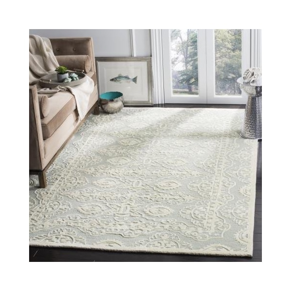 Safavieh 6 x 9 ft. Bella Hand Tufted Medium Rectangle Area RugGrey & Ivory - BEL134B-6