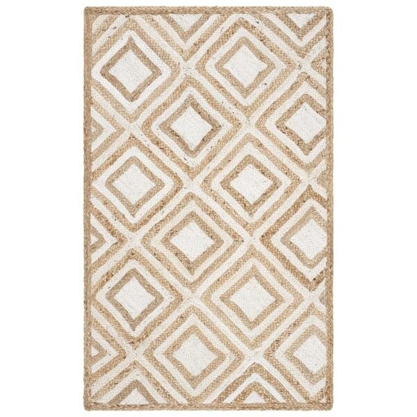 Safavieh Cape Cod Hand Woven Rectangle Area RugNatural & Ivory 5 x 8 ft. - CAP304A-5