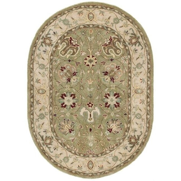 Safavieh 2 ft.-3 in. x 8 ft. Runner Traditional Antiquity- Sage Hand Tufted Rug - AT21D-28