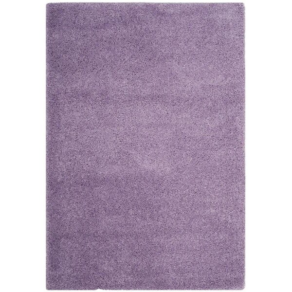 Safavieh Laguna Shag Power Loomed Medium Rectangle Area Rug, Lilac - 5 ft.-3 in. x 7 ft.-6 in. - SGL303N-5