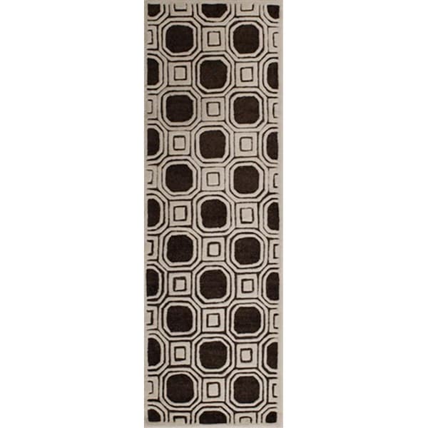Safavieh 2 ft. 6 in. x 8 ft. Runner Contemporary Precious Charcoal Hand Tufted Rug - PRE153H-28