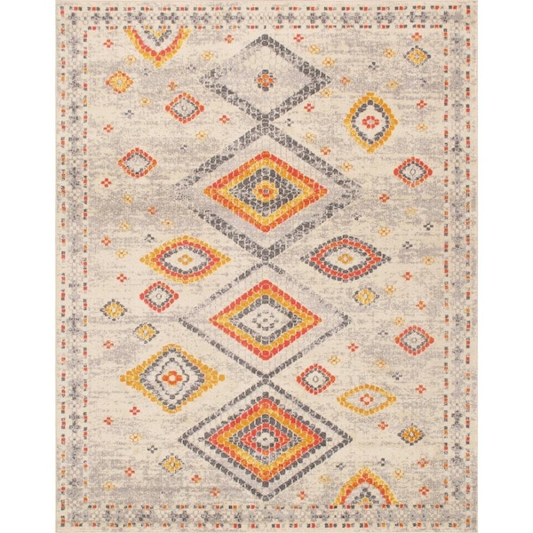 Pasargad Home 2 x 3 ft Aldora Design Power Loom Area Rug Beige - PD476A 2X3