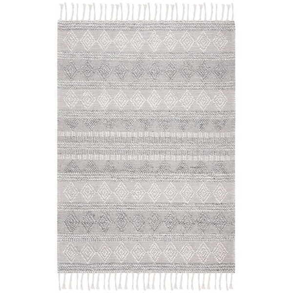 Safavieh 3 x 5 ft. Natura Collection Global Rectangle Hand Woven RugSilver - NAT317G-3