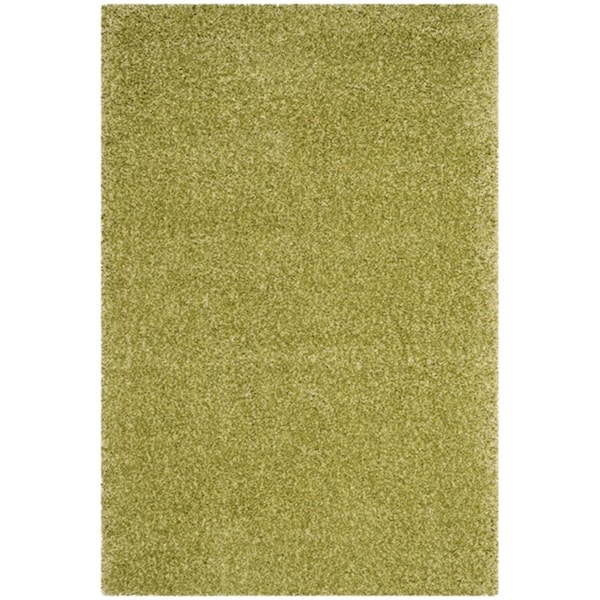 Safavieh 4 X 6 Ft. Santa Monica Shag Power Loomed Small Rectangle Area Rug, Green - SGN725-5252-4