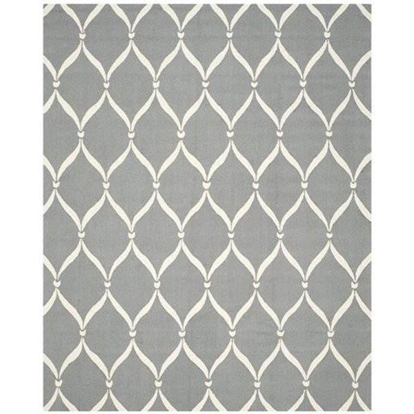 Safavieh Four Seasons Hand Hooked Rectangle Rug- Grey - Ivory- 3 ft. 6 in. x 5 ft. 6 in. - FRS242B-4