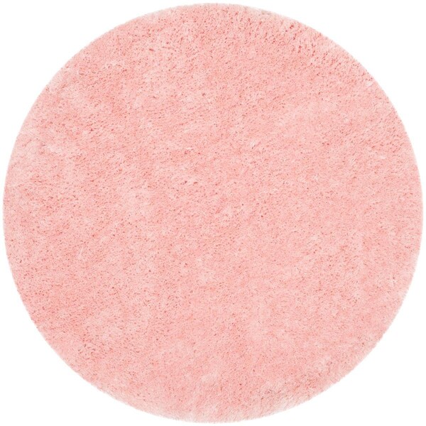 Safavieh Arctic Shag Round Rug, PInk - 7 x 7 ft. - SG270P-7R