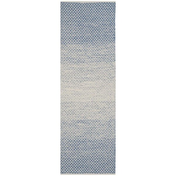 Safavieh 2 ft. 3 in. x 7 ft. Runner Montauk Hand Woven RugBlue & Ivory - MTK601B-27