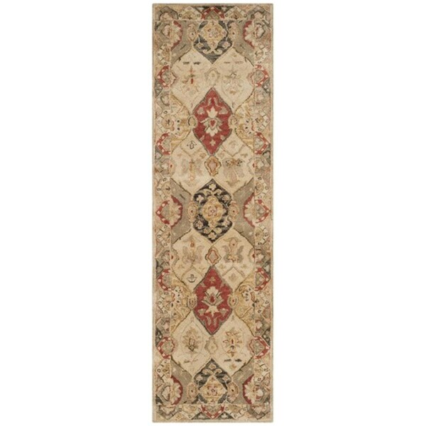 Safavieh 2 ft.-3 in. x 8 ft. Runner Antiquity Hand Tufted RugBeige & Multi Color - AT830A-28