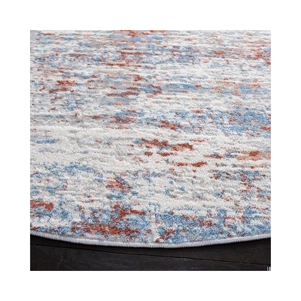 Safavieh 2 x 8 ft. Amelia Contemporary Runner Power Loomed Rug - Ivory & Rust - ALA487B-28