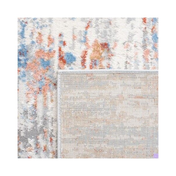 Safavieh 2 x 8 ft. Amelia Contemporary Runner Power Loomed Rug - Ivory & Rust - ALA487B-28