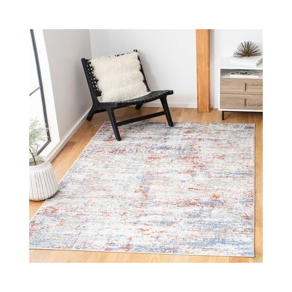 Safavieh 2 x 8 ft. Amelia Contemporary Runner Power Loomed Rug - Ivory & Rust - ALA487B-28