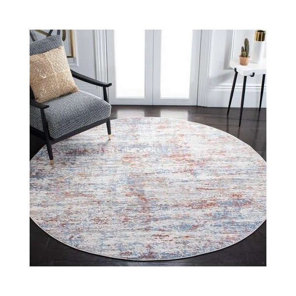 Safavieh 2 x 8 ft. Amelia Contemporary Runner Power Loomed Rug - Ivory & Rust - ALA487B-28