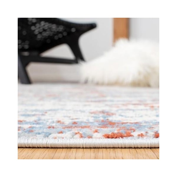 Safavieh 2 x 8 ft. Amelia Contemporary Runner Power Loomed Rug - Ivory & Rust - ALA487B-28