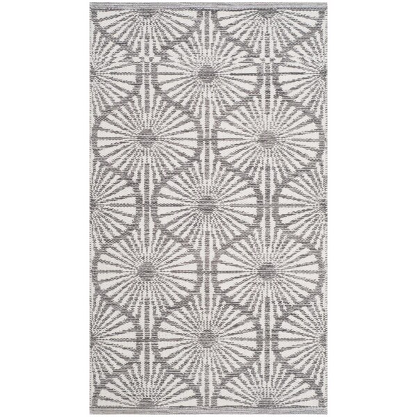 Safavieh Montauk Runner Rug, Charcoal and Ivory - 2 ft.-3 in. x 7 ft. - MTK608J-27