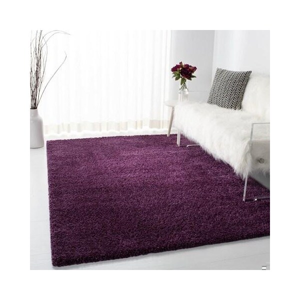Safavieh 8 x 10 ft. August Shag 900 Power-Loomed Rectangle Rug Purple - AUG900W-8