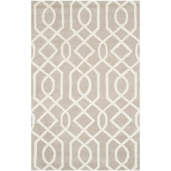 Safavieh Soho Hand Tufted Medium Rectangle RugGrey & Ivory 5 x 8 ft. - SOH411B-5
