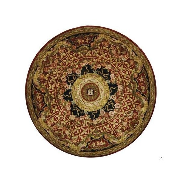 Safavieh 2 Ft. - 3 In. x 10 Ft. Runner- Traditional Classic Burgundy And Black Hand Tufted Rug - CL304B-210