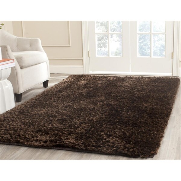 Safavieh 5 X 8 Ft. Medium Rectangle Contemporary Saint Tropez Chocolate Area Rug - STS641C-5