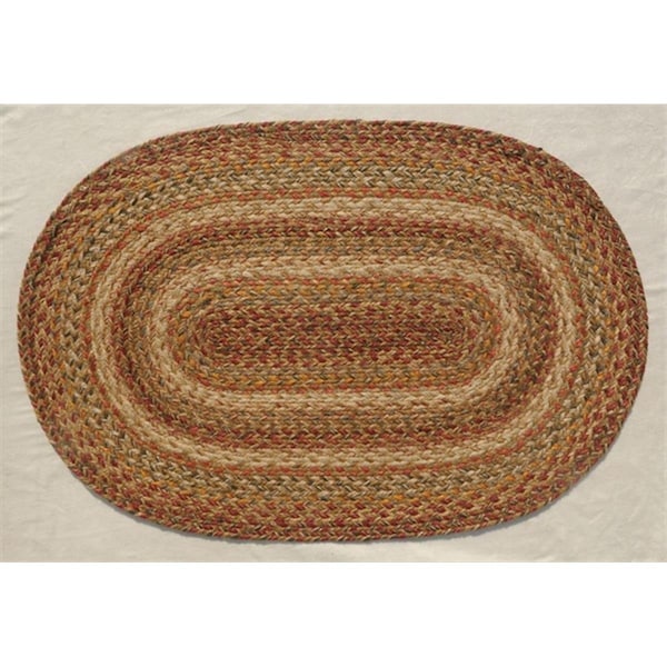 Homespice Decor Harvest Hudson Jute Braided Rugs - Oval - 505071
