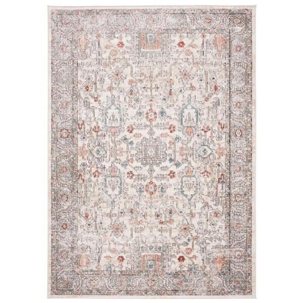 Safavieh 4 x 6 ft. Oregon 800 Rectangle Power Loomed RugGrey & Ivory - ORE877F-4
