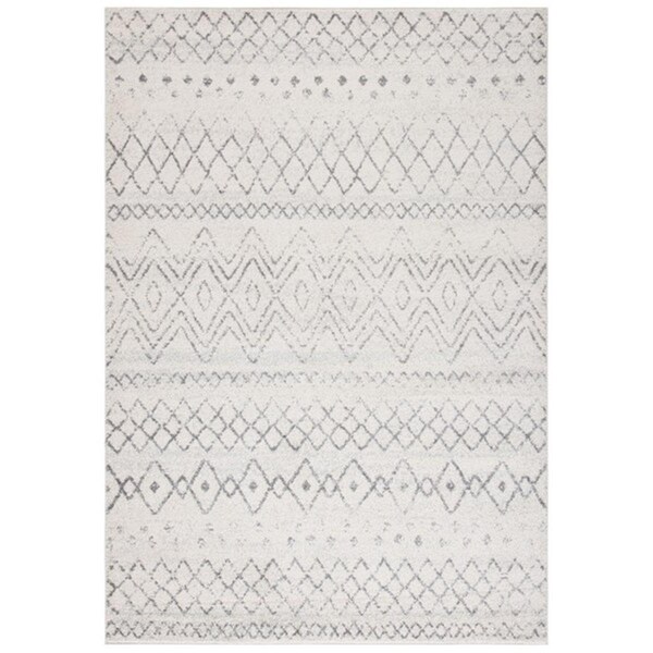 Safavieh 4 x 6 ft. Madison 798D Power Loomed Rectangle Area Rug Ivory & Charcoal - MAD798D-4