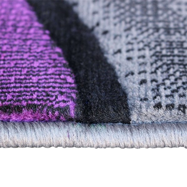Flash Furniture Purple 8' x 10' Abstract Design Accent Area Rug - ACD-RGTRZ860-810-PU-GG