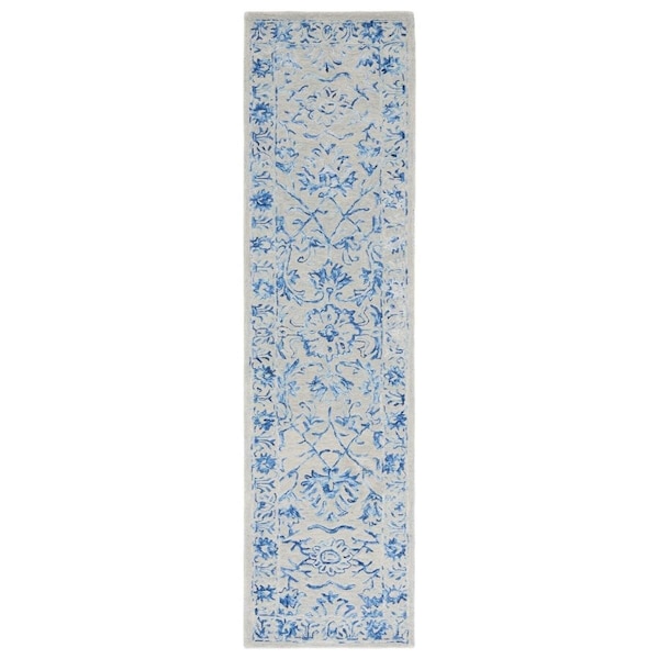 Safavieh 2 ft. 3 in. x 9 ft. Metro Runner Hand Tufted Rug Blue & Beige - MET255M-29