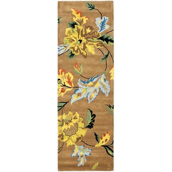 Safavieh 2 ft. 6 x 10 ft. Runner Contemporary Soho Brown and Multi Color Hand Tufted Rug - SOH735A-210
