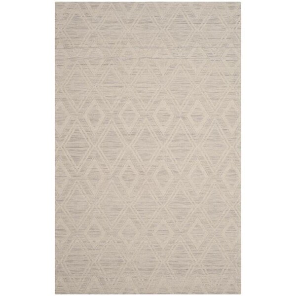 Safavieh 9 x 12 ft. Marbella Rectangle Flat Weave Rug Silver & Ivory - MRB312A-9