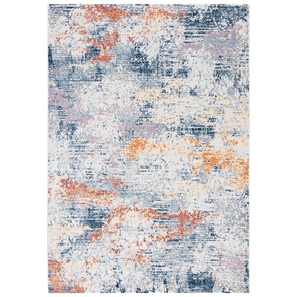 Safavieh 5 x 7 ft. Crystal Contemporary Rectangle Rug, Ivory & Blue - CRS797A-5