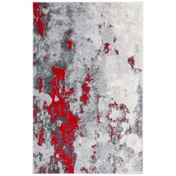 Safavieh 2 ft. - 6 in. x 12 ft. Adirondack Rug Red & Grey - ADR134Q-212