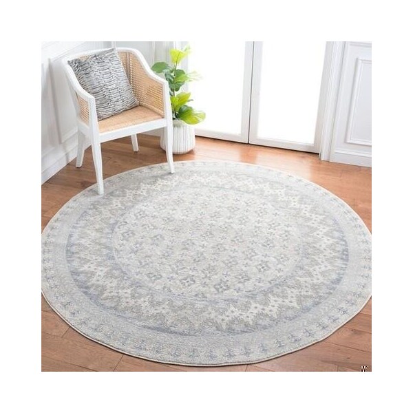 Safavieh 3 x 5 ft. Brentwood Transitional Rectangle Power Loomed Rug, Ivory & Grey - BNT899B-3