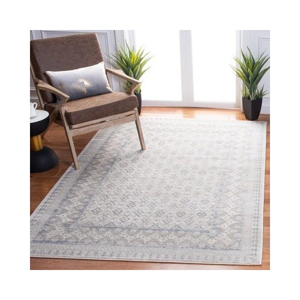 Safavieh 3 x 5 ft. Brentwood Transitional Rectangle Power Loomed Rug, Ivory & Grey - BNT899B-3