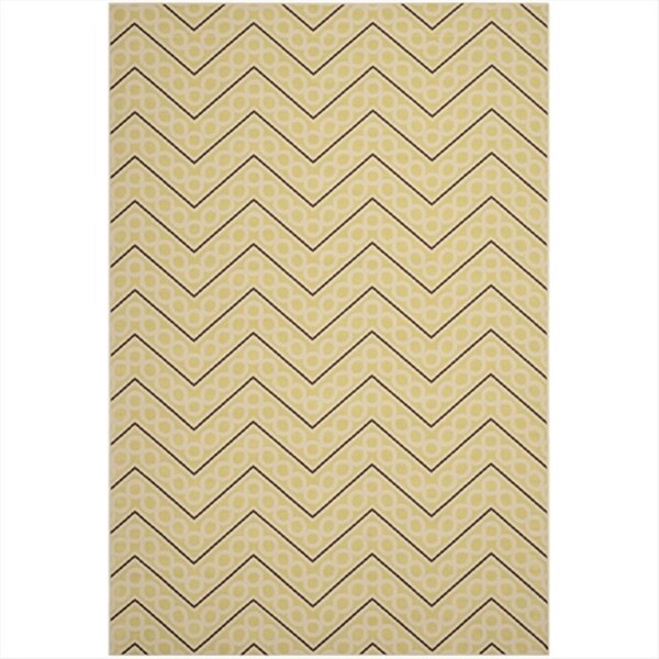 Safavieh 2 Ft. - 7 In. X 5 Ft. Small Rectangle- Indoor - Outdoor Hampton Green And Ivory Power Loomed Rug - HAM513AG-3
