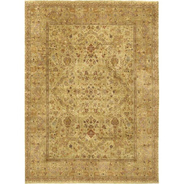 Wall-To-Wall 9 ft. 9 in. x 17 ft. 10 in. Tabriz Collection Hand-Knotted Lambs Wool Area Rug - WA1846148