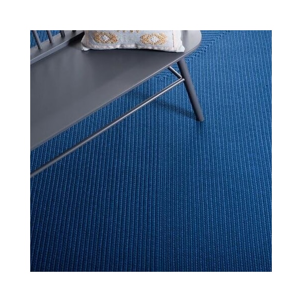 Safavieh 2 x 3 ft. Braided Contemporary Rectangle Hand Woven Area Rug, Blue - BRD315M-2