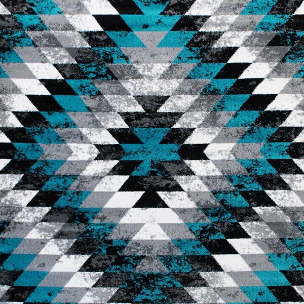 Flash Furniture Turquoise 8' x 10' Diamond Patterned Area Rug - OKR-RG1106-810-TQ-GG