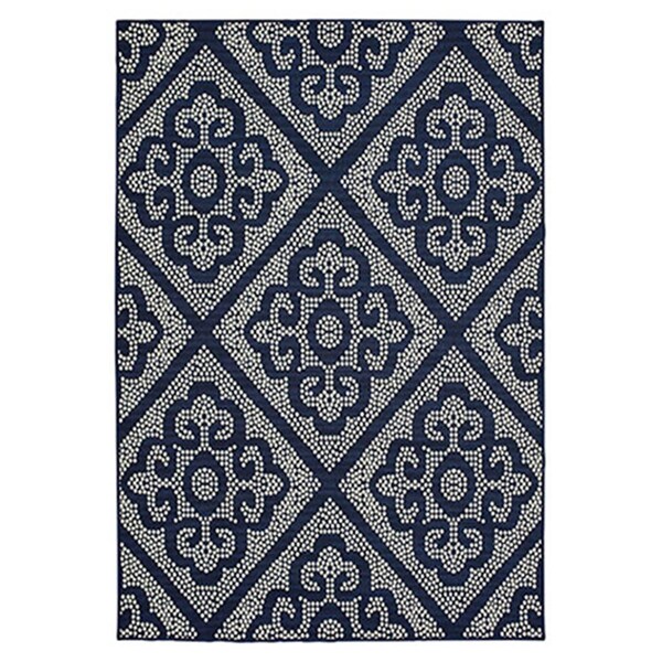 Oriental Weavers 1 ft. 9 in. x 3 ft. 9 in. Marina Rectangle Rug Navy - M3804B053114ST