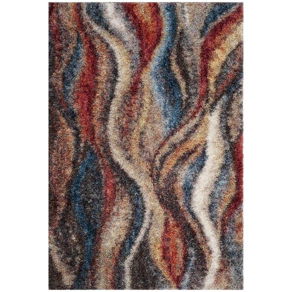 Safavieh Gypsy Small Rectangle Area Rug, Rust and Blue - 4 x 6 ft. - GYP523C-4