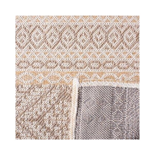 Safavieh 2 ft. 10 in. x 5 ft. Augustine 400 Rectangle Power Loomed RugTaupe & Cream - AGT445E-3
