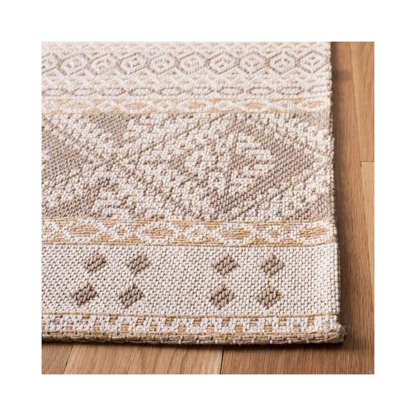 Safavieh 2 ft. 10 in. x 5 ft. Augustine 400 Rectangle Power Loomed RugTaupe & Cream - AGT445E-3