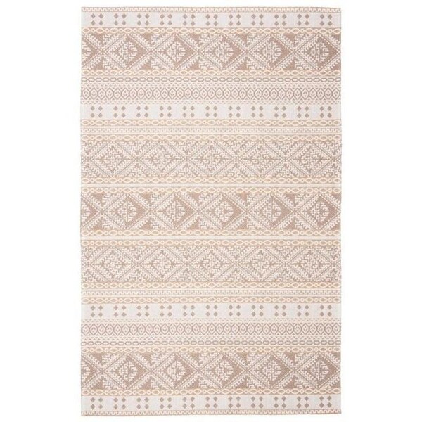 Safavieh 2 ft. 10 in. x 5 ft. Augustine 400 Rectangle Power Loomed RugTaupe & Cream - AGT445E-3