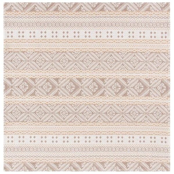 Safavieh 2 ft. 10 in. x 5 ft. Augustine 400 Rectangle Power Loomed RugTaupe & Cream - AGT445E-3
